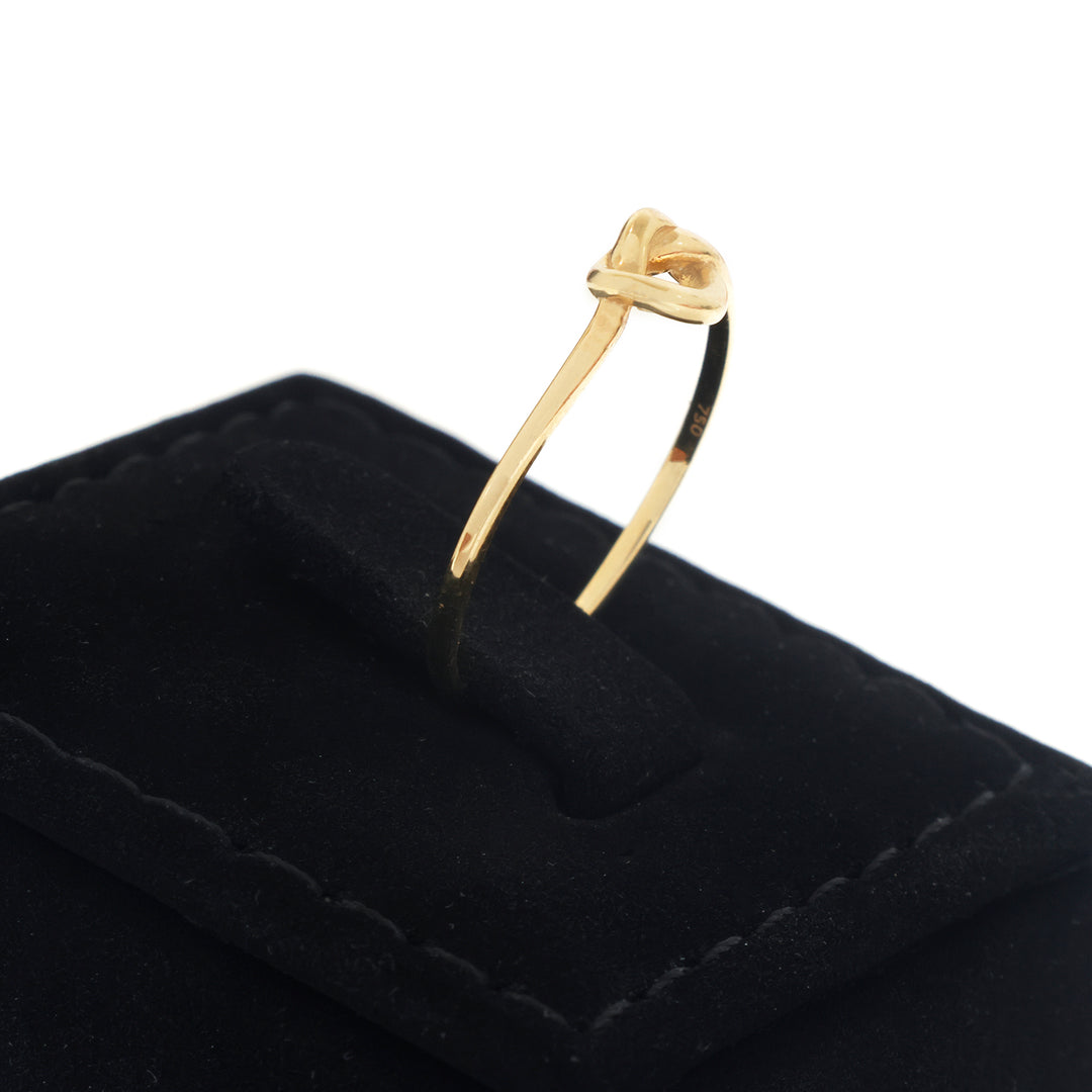 18K Gold Polished Knot Ring