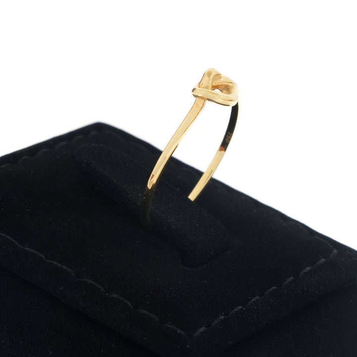18K Gold Polished Knot Ring