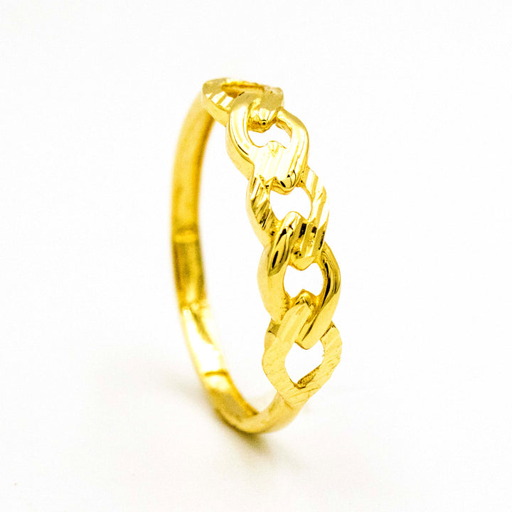 Gorgeous 18K Gold Links Ring AFR08993