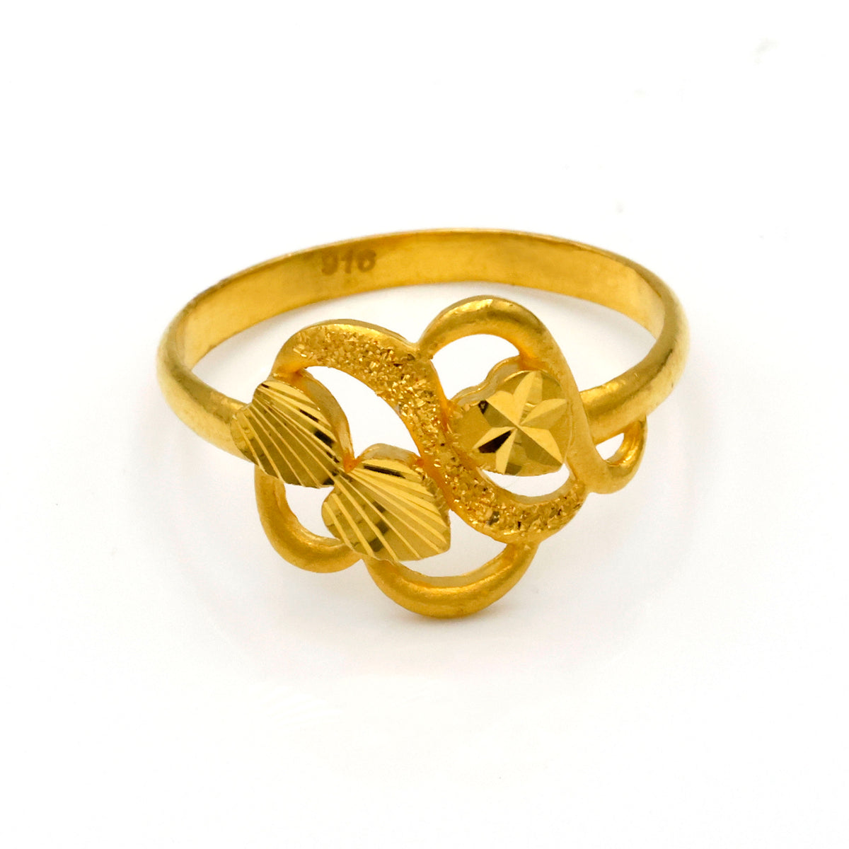 Al Fanan - 22K Gold Sweetheart Rings
