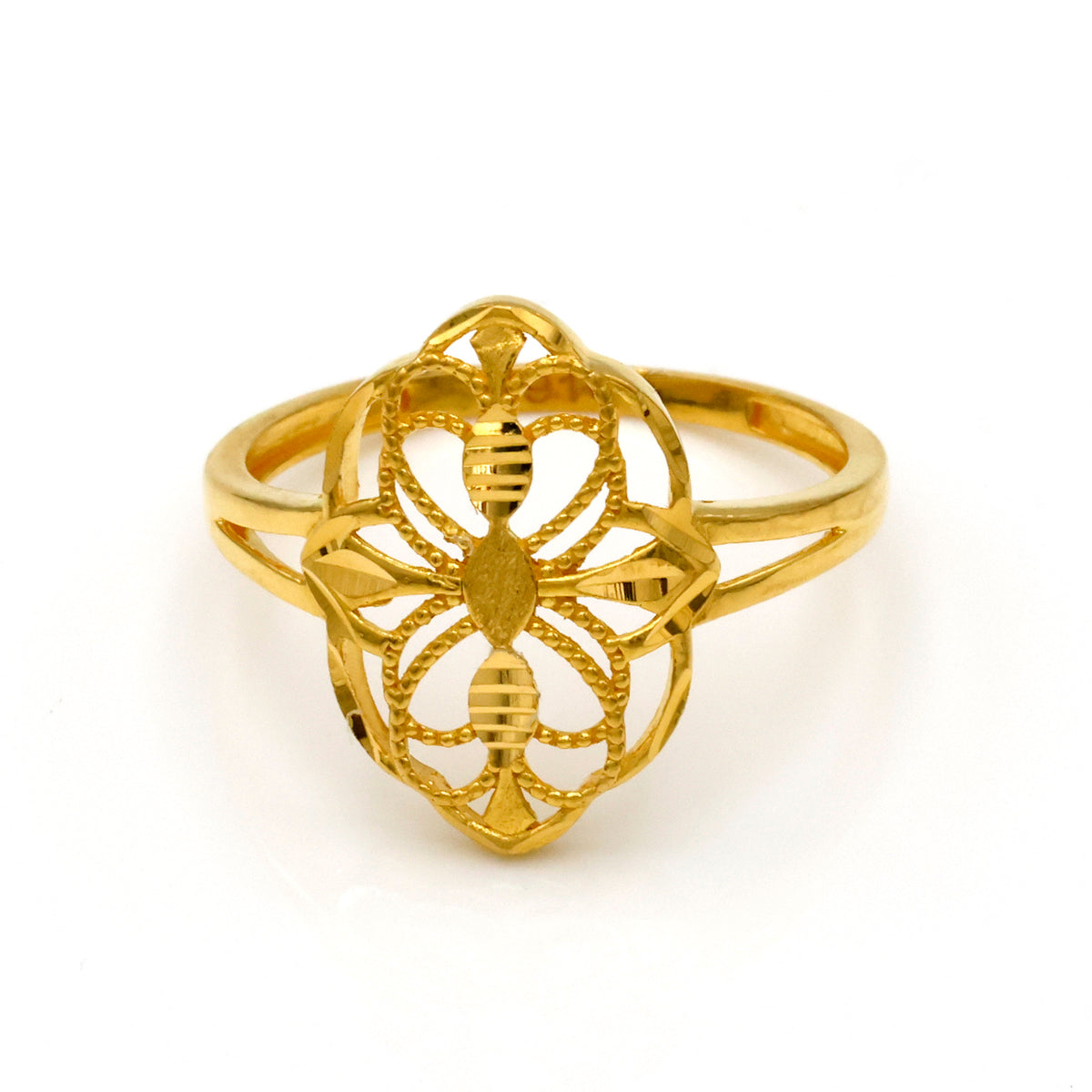 Al Fanan - Filigree Gold Ring 22K