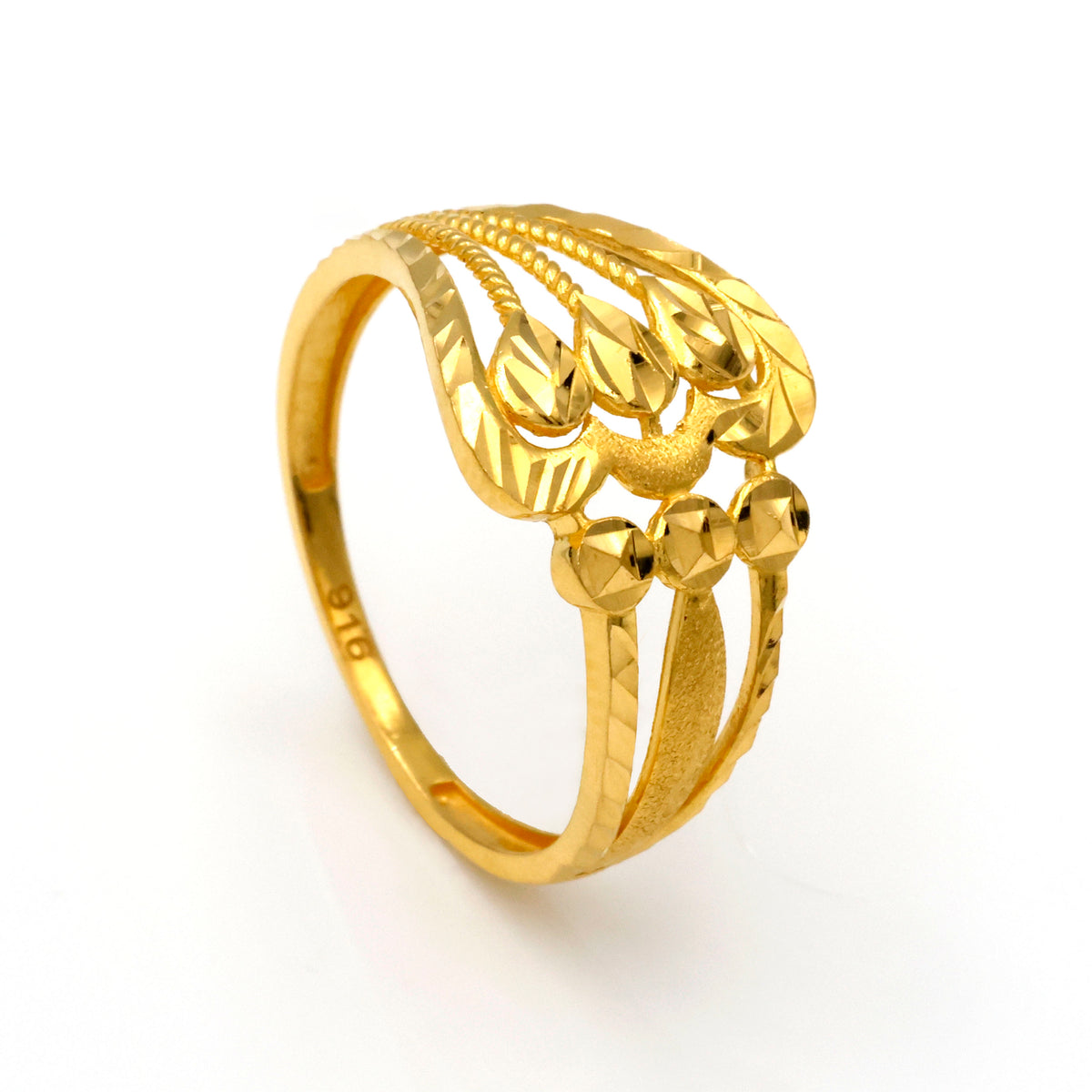 Elegant Design 22K Gold Ring – Al Fanan