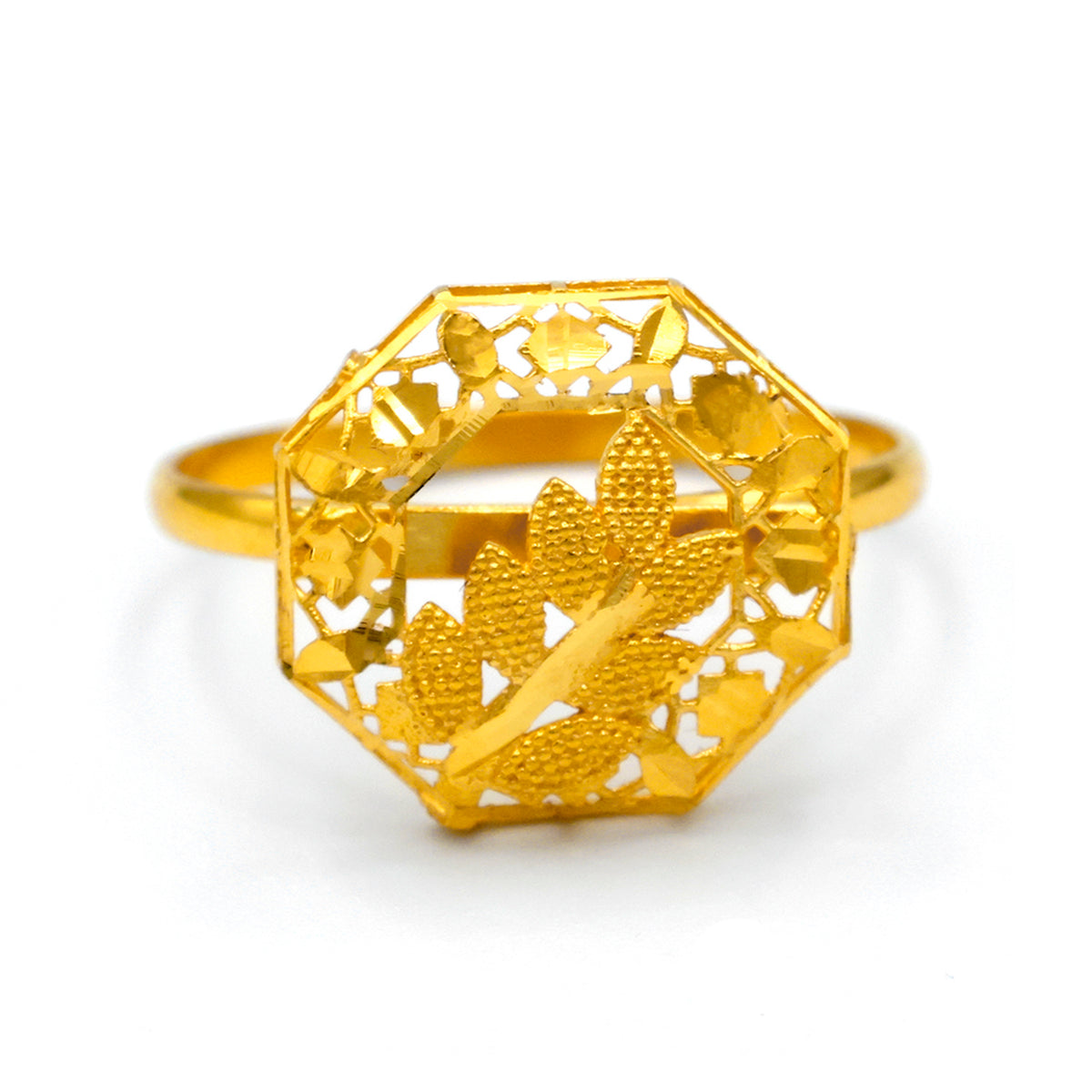 21k Gold Statement Ring - Al Fanan