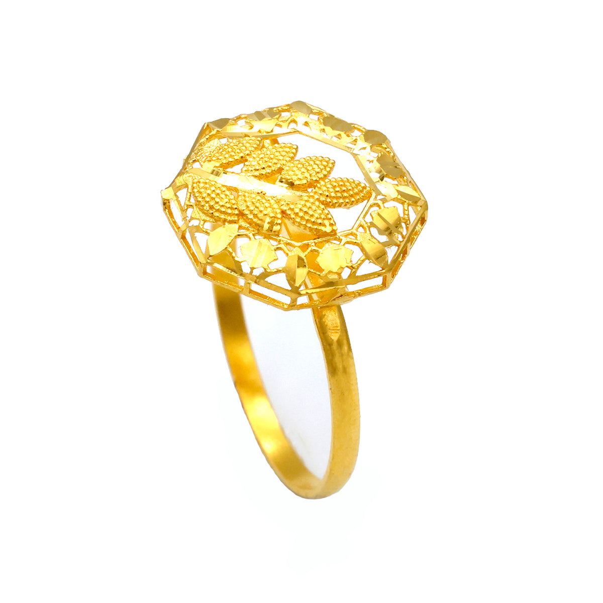 21k Gold Statement Ring - Al Fanan