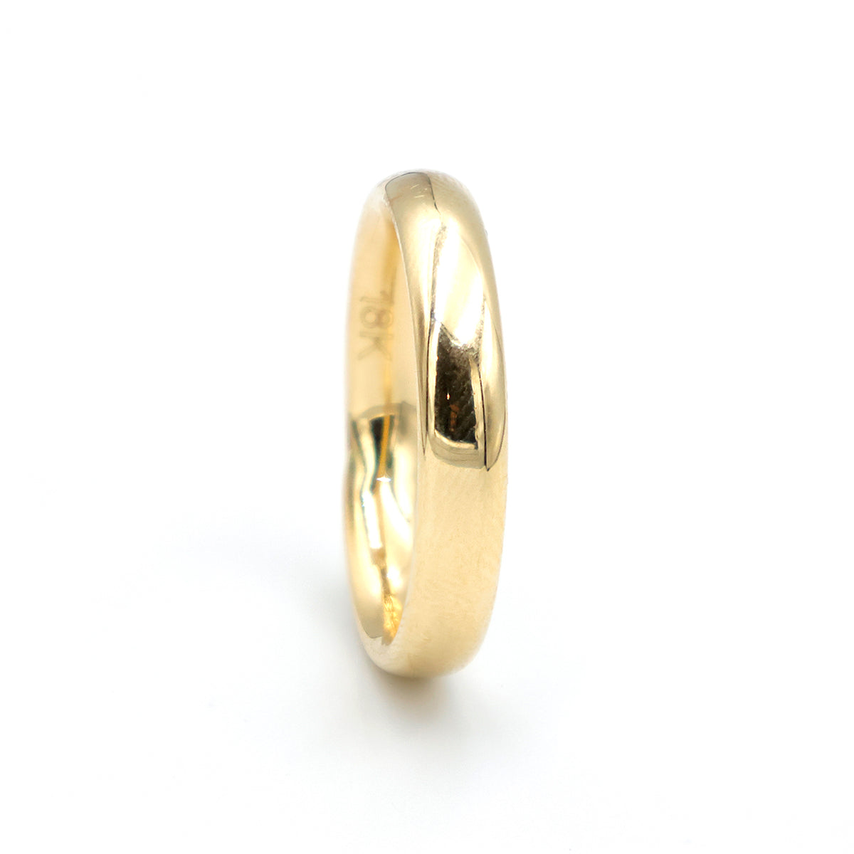18K Polished Gold Band - Al Fanan