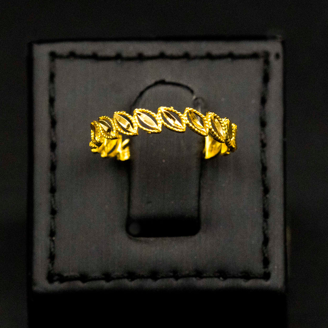 21K Gold Ring In Zero Making Charges AFZM00501