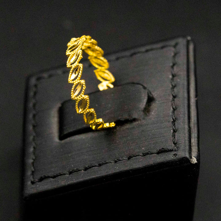 21K Gold Ring In Zero Making Charges AFZM00501