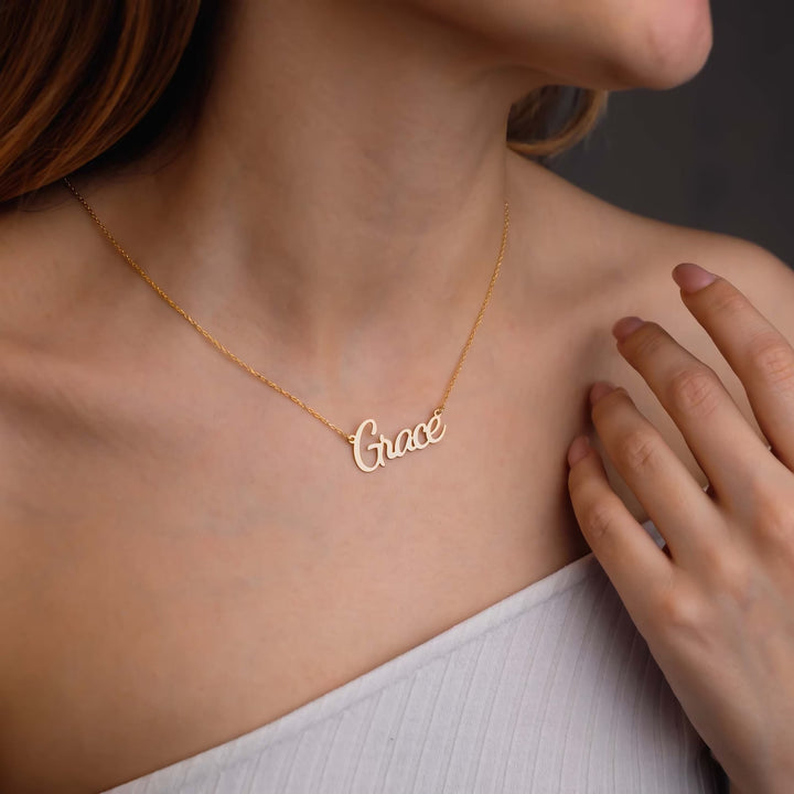 Hand Made Personalized Name Necklace Gift For Her