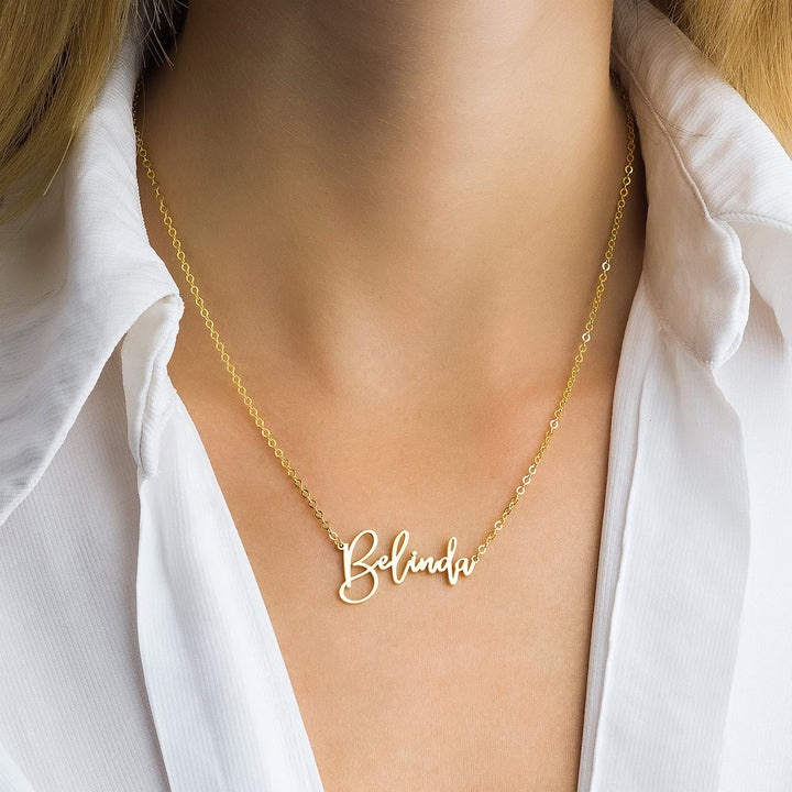 Hand Made Personalized Name Necklace Gift For Her