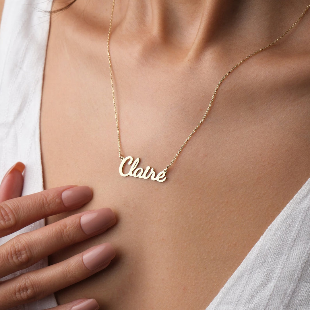 Hand Made Personalized Name Necklace Gift For Her