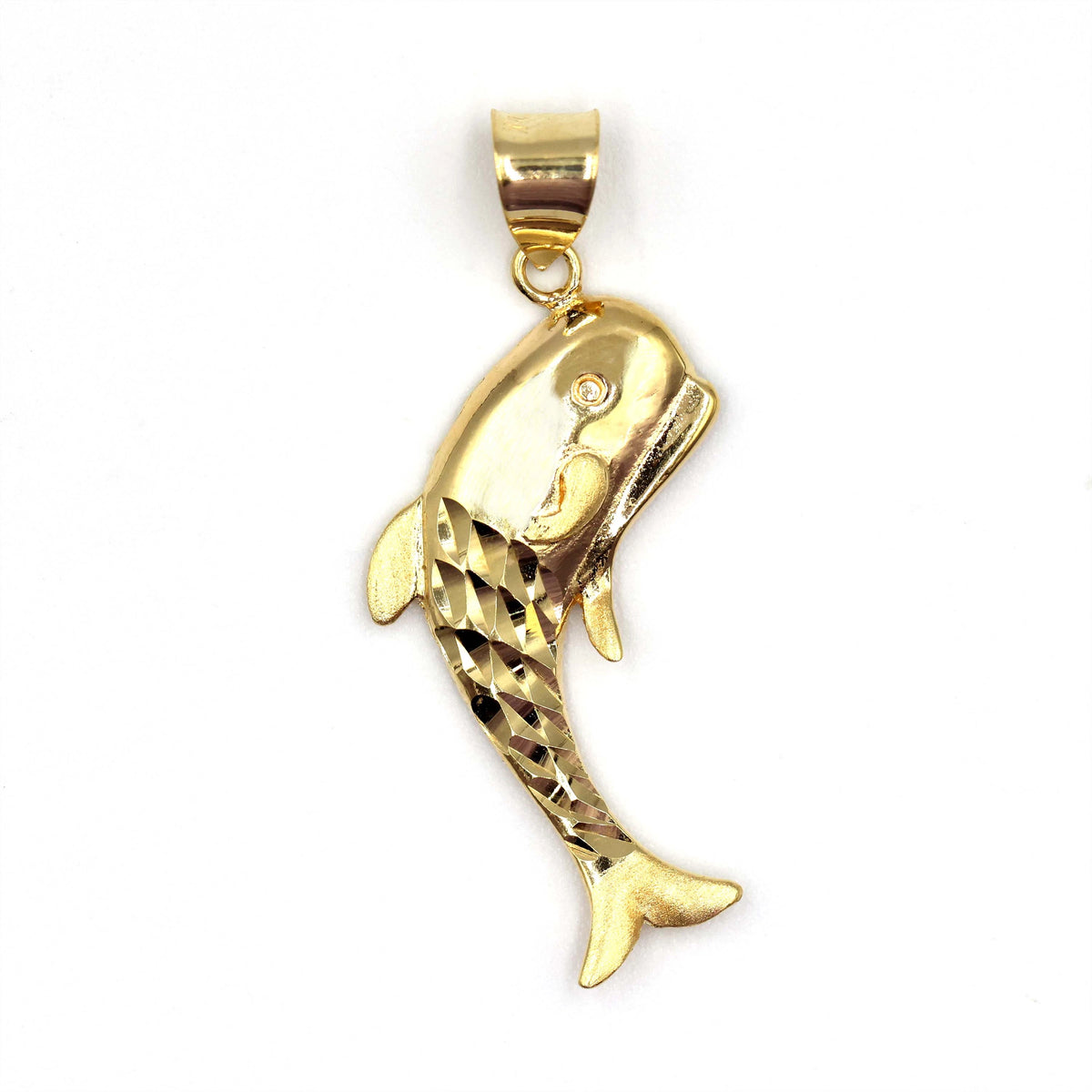 18K Gold Dolphin Pendant - AL FANAN