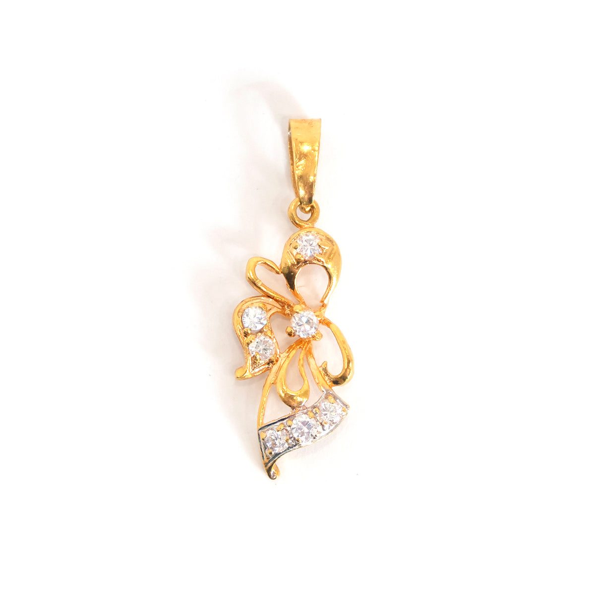 21K Gold Pendants – Floral Design – Zero Making Charge - Main Vew