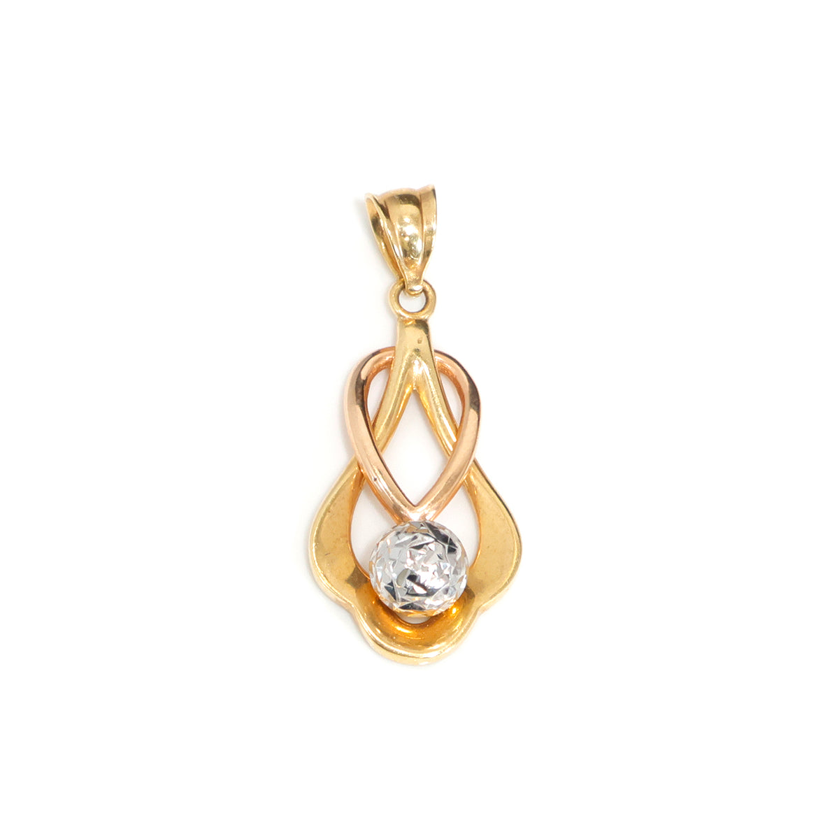 18K Gold Charms & Pendants – Beautiful two-tone design – Main View