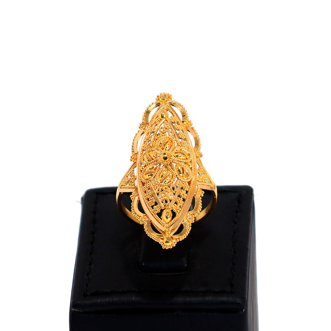 22K Gold Ring – polished minimal style – Zero Making Charge - Main View