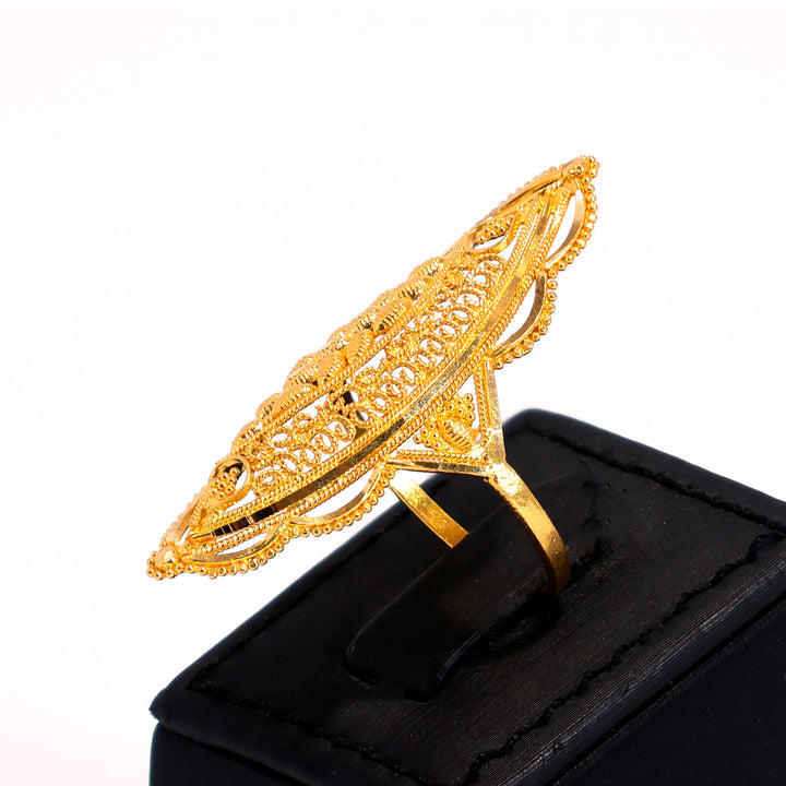 22K Gold Ring – Yellow gold band ring – Zero Making Charge - Side Angle