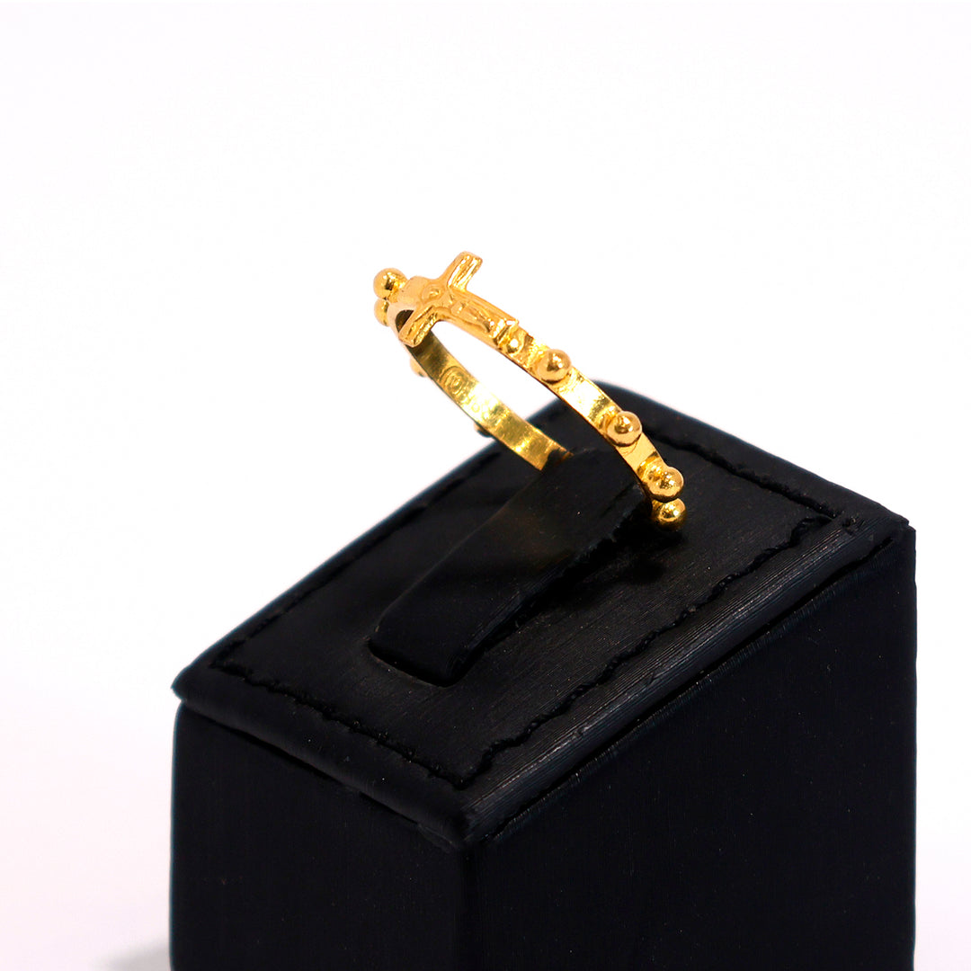 22K Gold Ring – subtle statement style – Zero Making Charge - Side Angle
