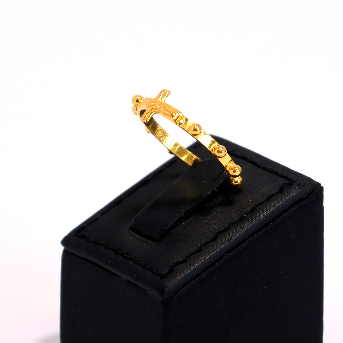 22K Gold Ring – subtle statement style – Zero Making Charge - Side Angle