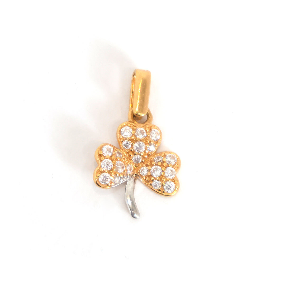 21K Gold Pendant – Sparkling Classic Pendant – Zero Making Charge - Main View