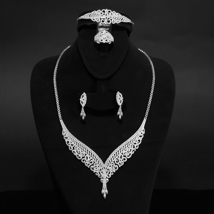 18K Gold Jewelry Set - Complete Bridal Collection - Zero Making Charge - Main View