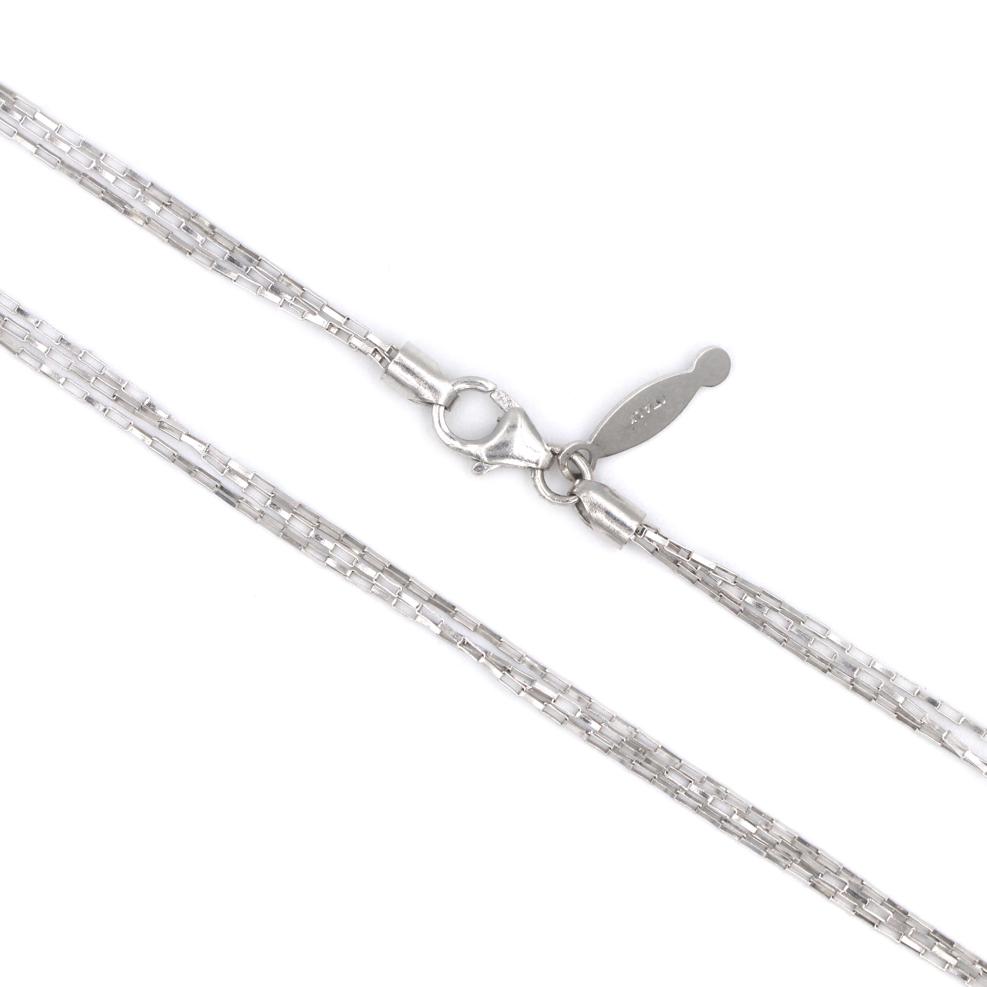 18k white cheap gold necklace