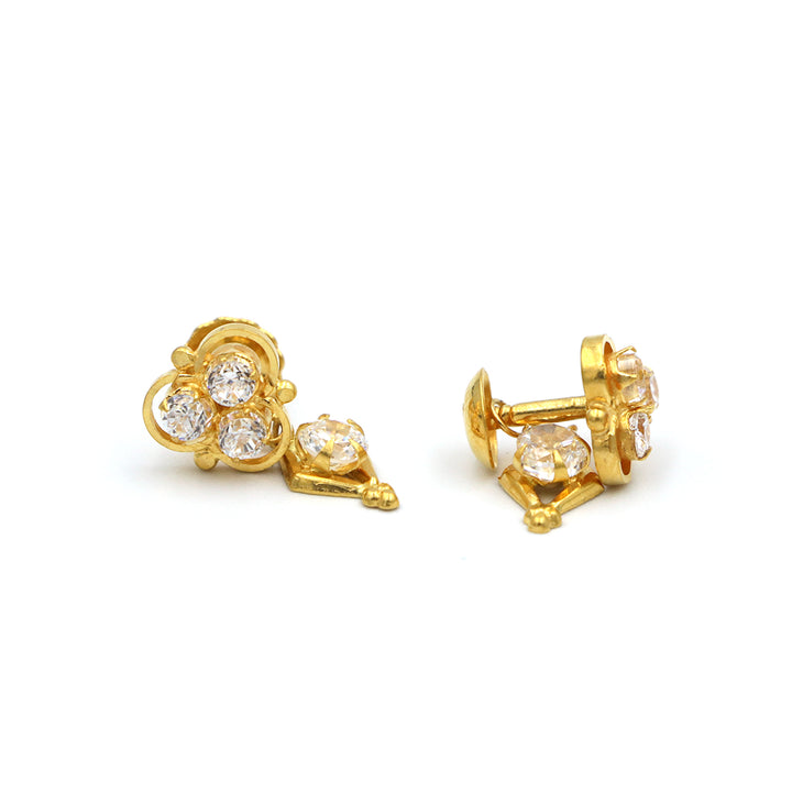 22K Gold Earrings No Making Charges BG80015812