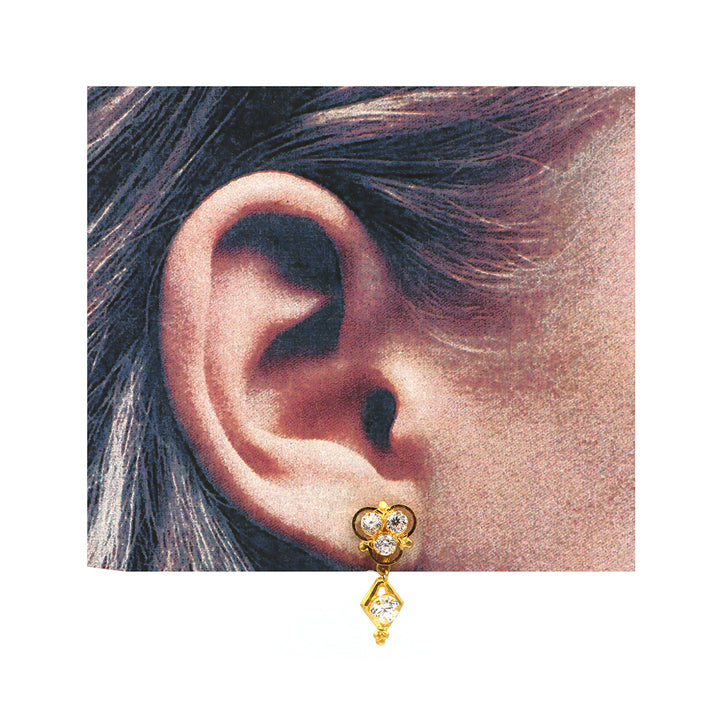 22K Gold Earrings No Making Charges BG80015812
