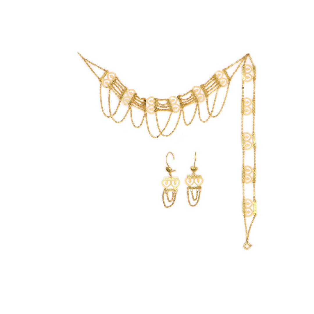 21K Gold Jewelry Set AFN02041