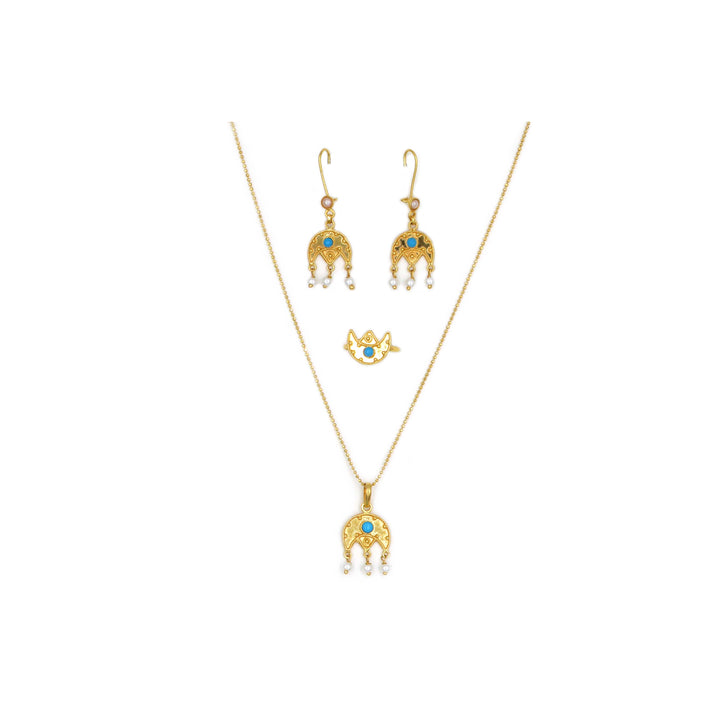 21K Gold Jewelry Set For Baby AFP01817