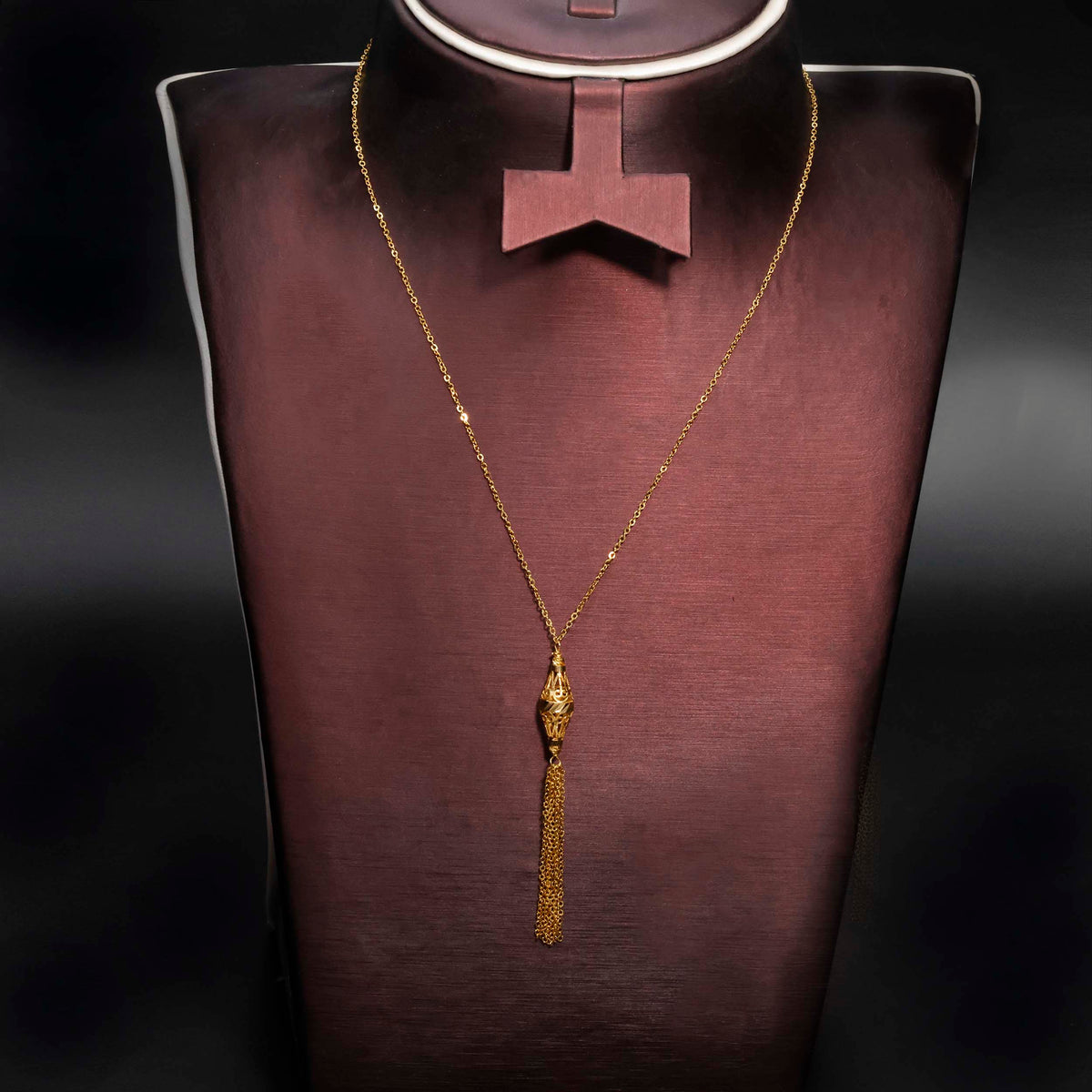 Gold Tassel Necklace 21K - Zero Making Charge - Al Fanan