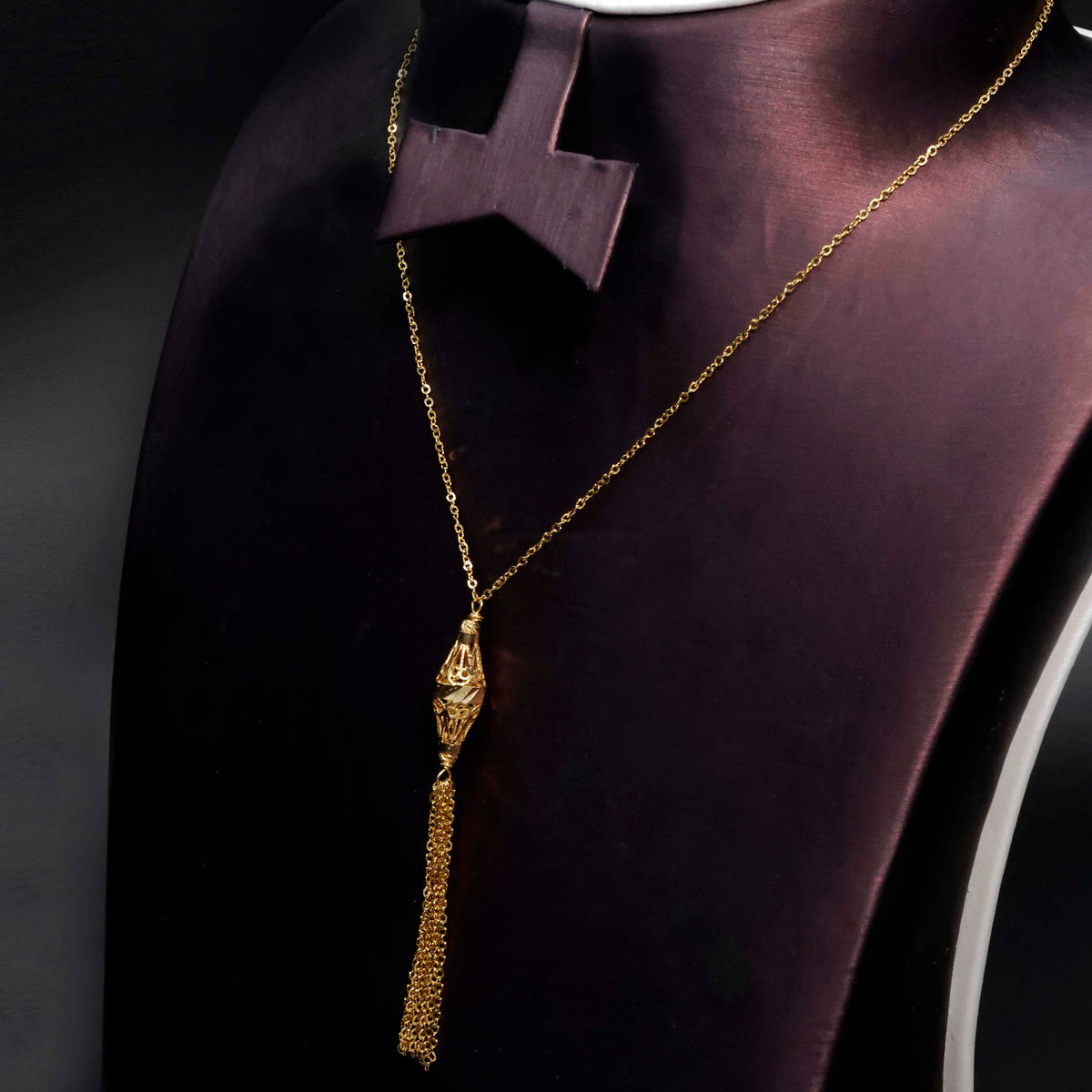 Gold Tassel Necklace 21K - Zero Making Charge - Al Fanan