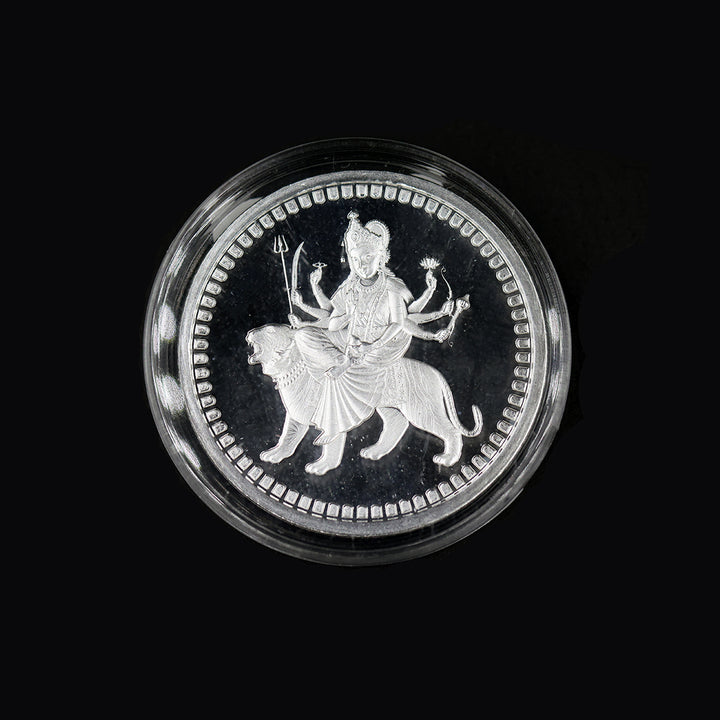 925 Silver Coin Vageshwari Idol SCO00008