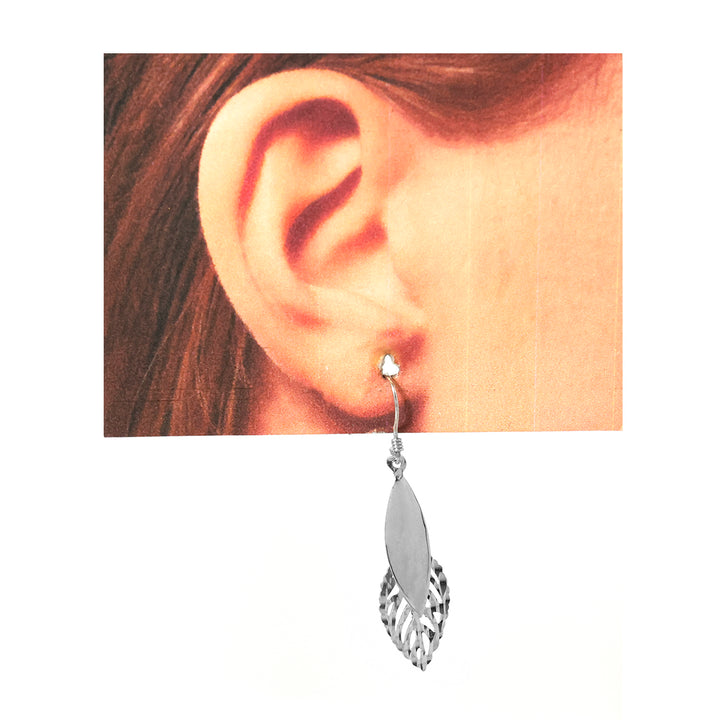 Silver Silver – Double Leaf Drop Design