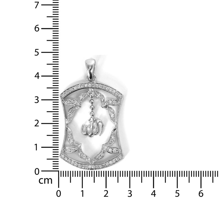 Silver Pendant – textured openwork pendant with fine detailing
