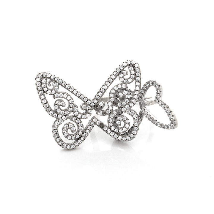 Silver Ring – Butterfly Filigree