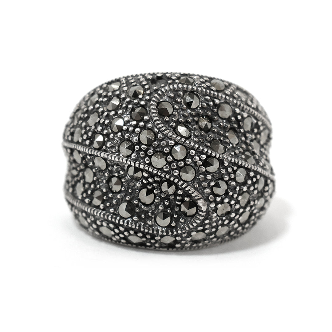 Silver Ring – Vintage Pavé