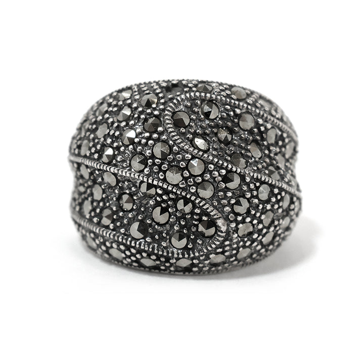 Silver Ring – Vintage Pavé