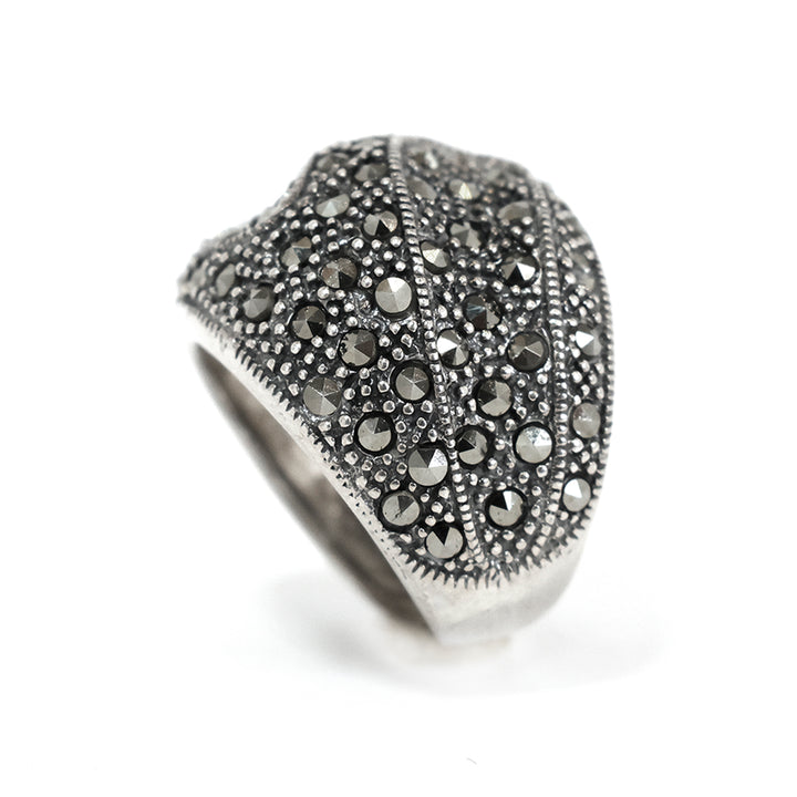 Silver Ring – Vintage Pavé