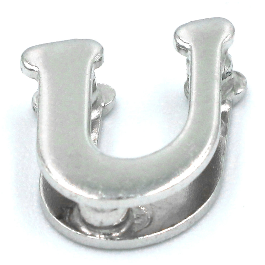 Silver Pendant Letter U Al Fanan Jewellery