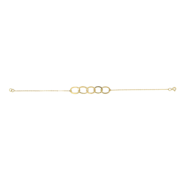 18K Gold Paper Clip Bracelet AFB06982