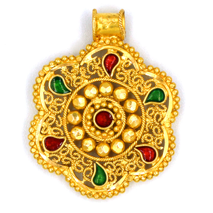21K Gold Pendant AFP02875