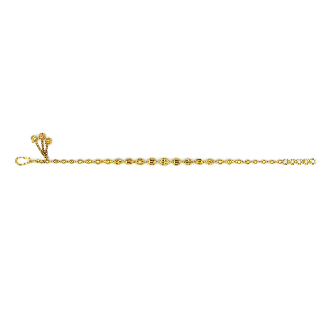 21K Ball & Beads Bracelet - Al Fanan Jewellery