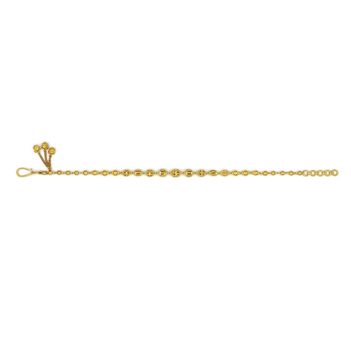 21K Ball & Beads Bracelet - Al Fanan Jewellery