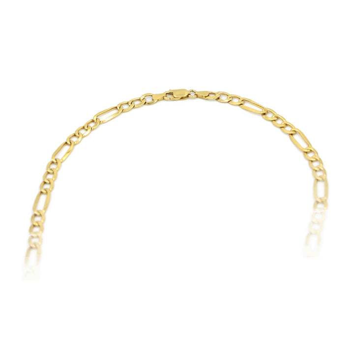 Stylish 18K Gold Figaro Chain Necklace