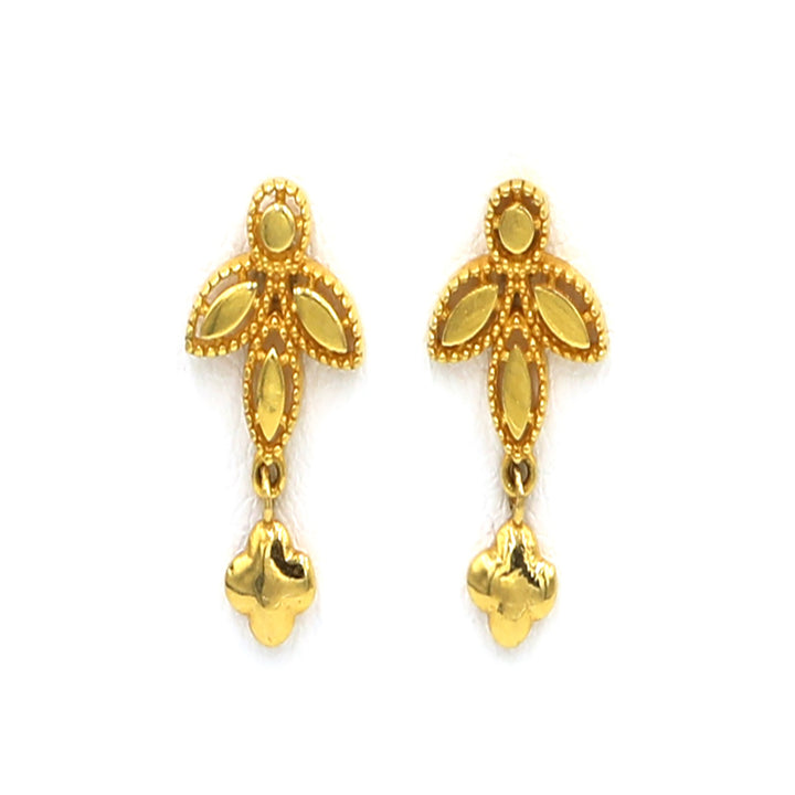 21K Earrings AFE00074 - Al Fanan Jewellery