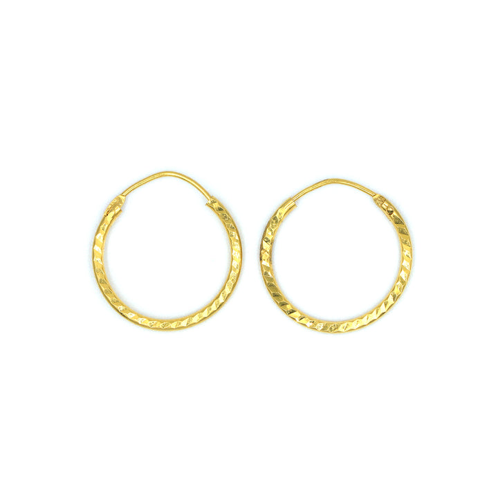 22K Gold Earrings AFE06080 GoldGift