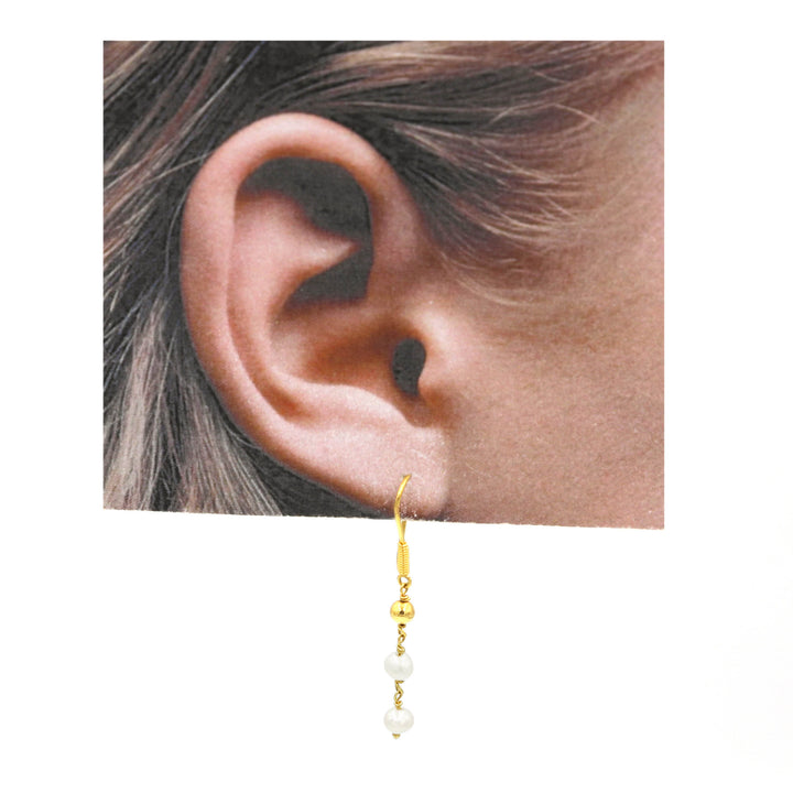 21K Earrings AFE03201 - Al Fanan Jewellery