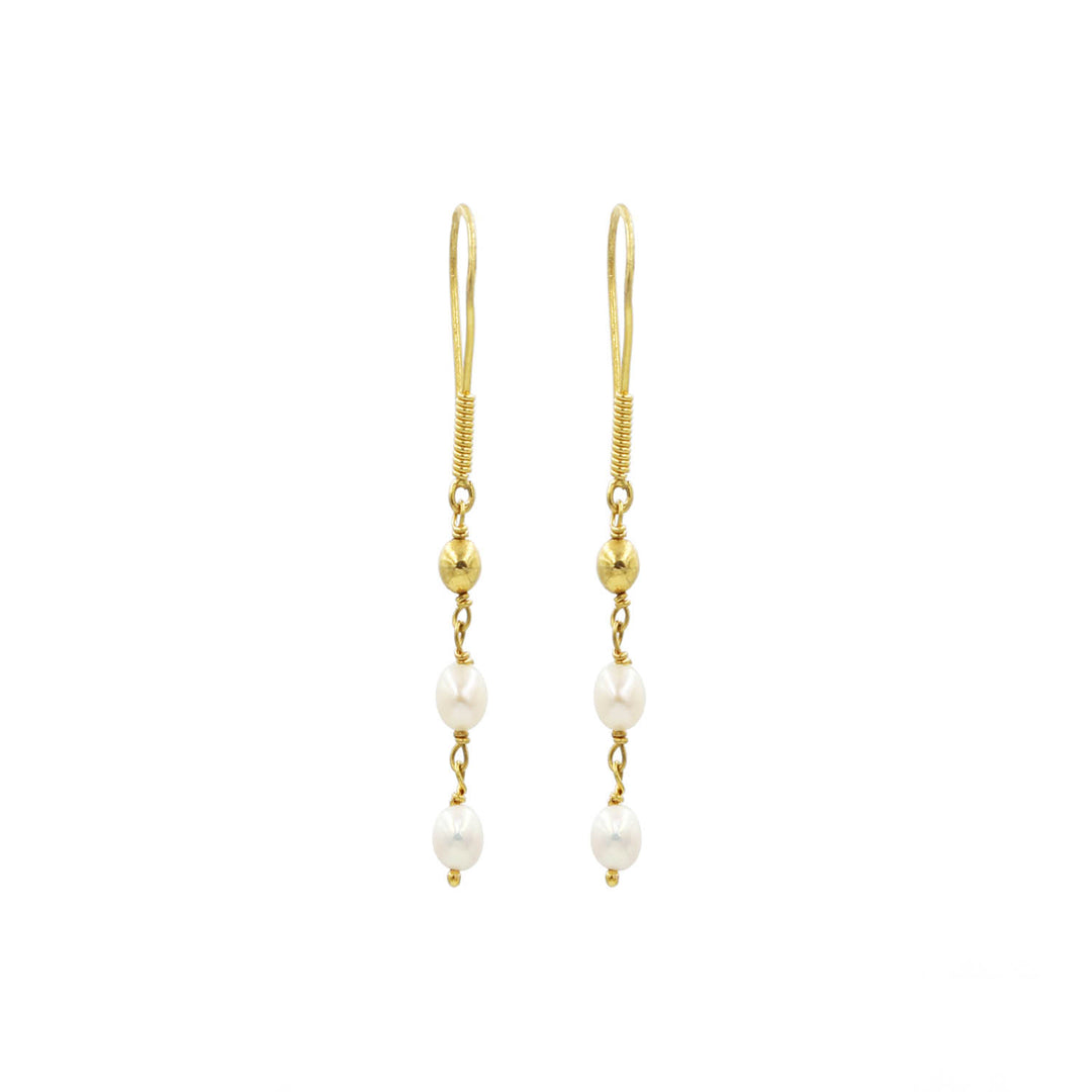 21K Earrings AFE03201 - Al Fanan Jewellery