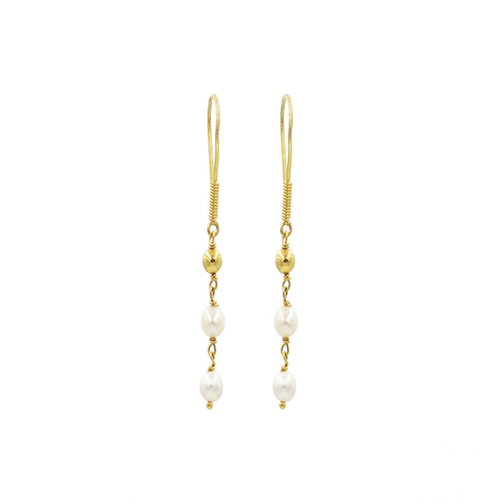 21K Earrings AFE03201 - Al Fanan Jewellery