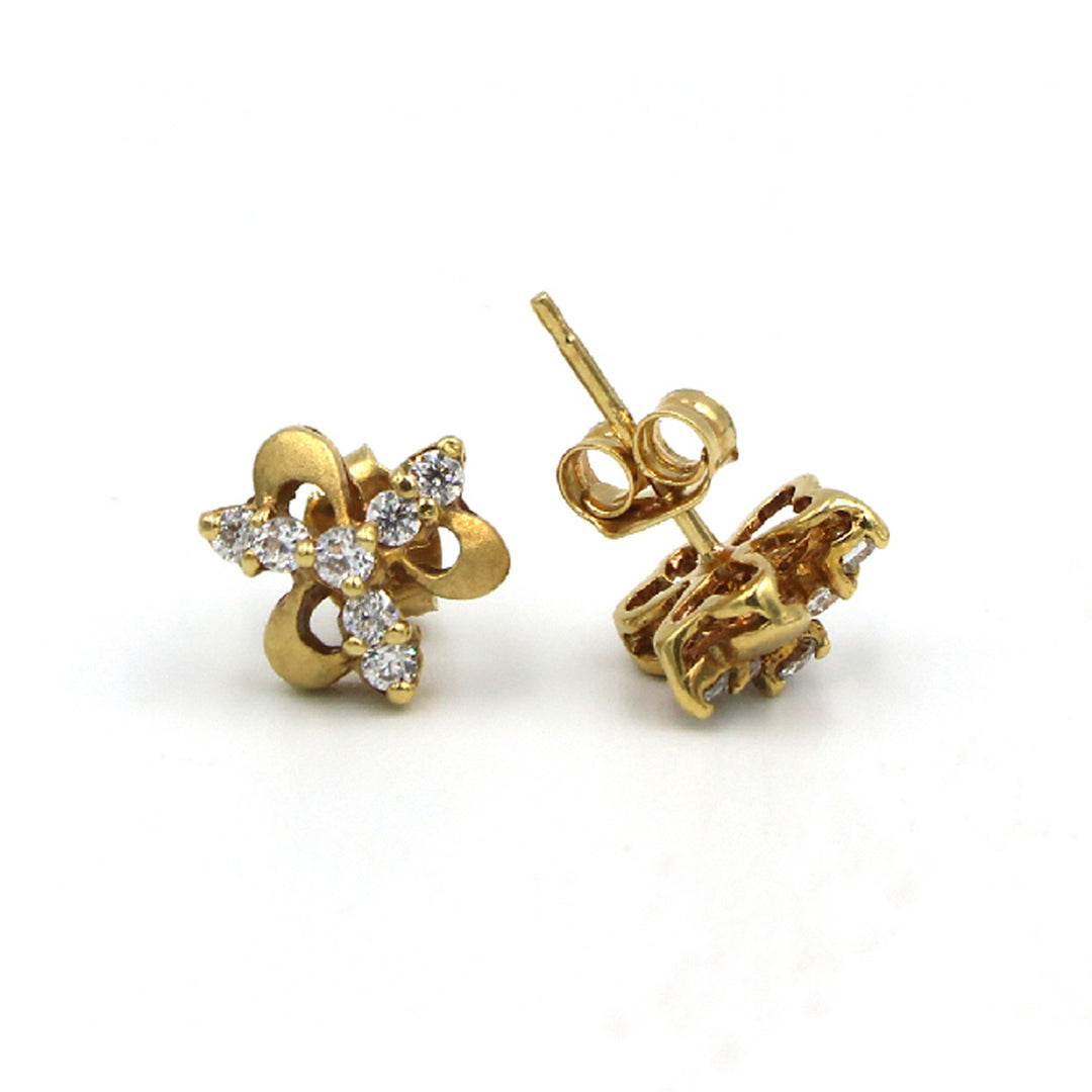 18K Gold Earrings AFE03371