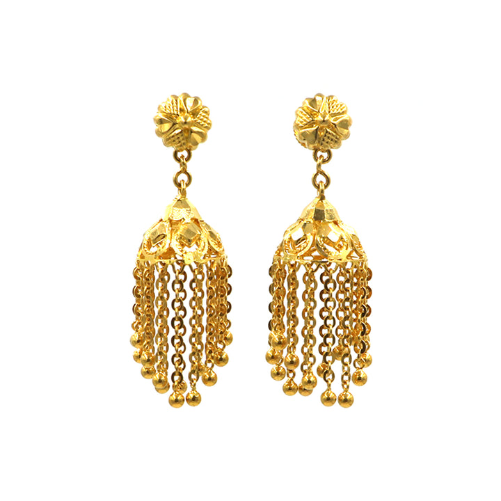 22K Gold Earrings AFE03429 GoldGift